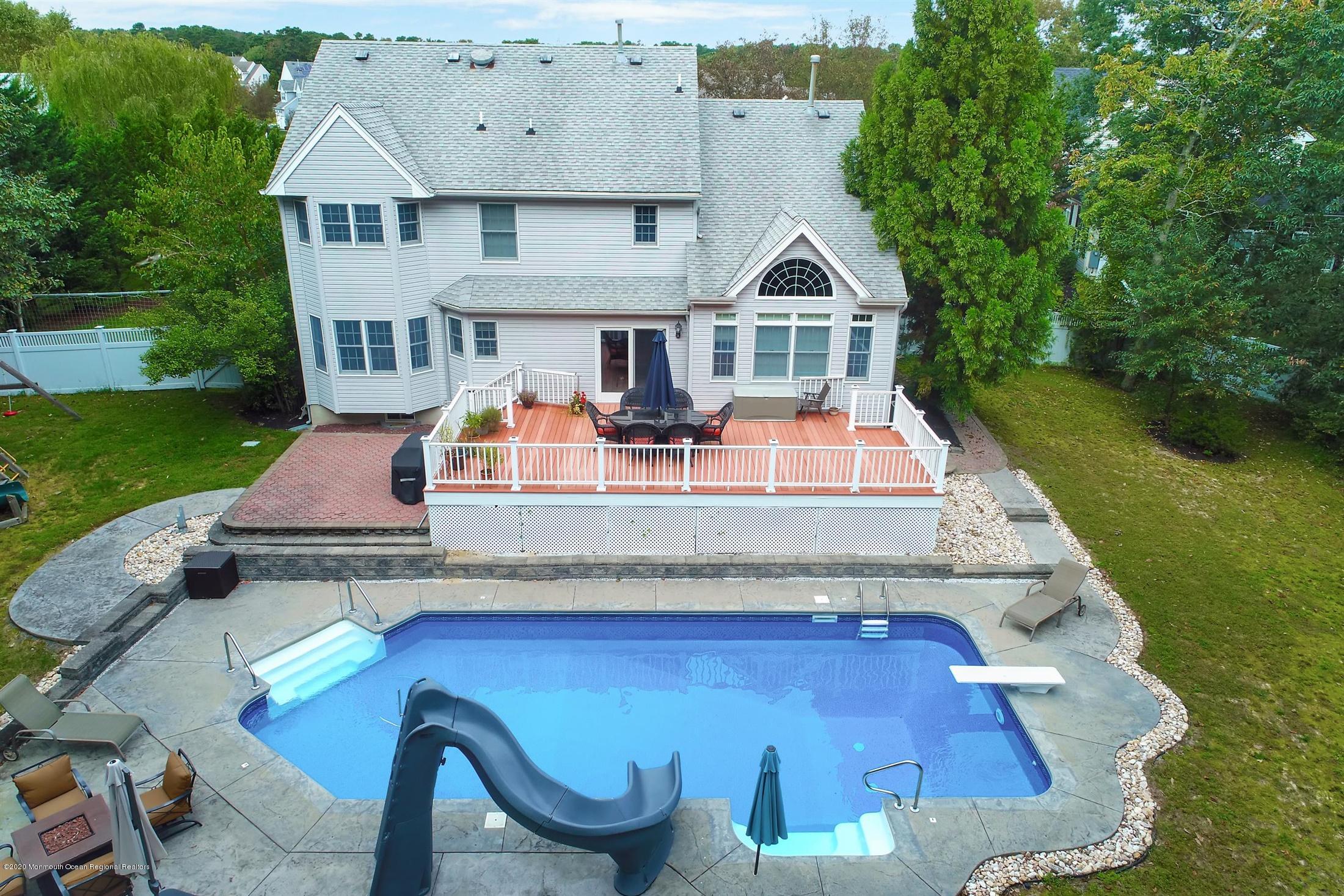 34 Jon Drive Barnegat, NJ 08005 - Photo 14 of 14 an aerial view of a house with swimming pool garden and patio