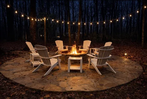 a view of a tables and chairs in patio