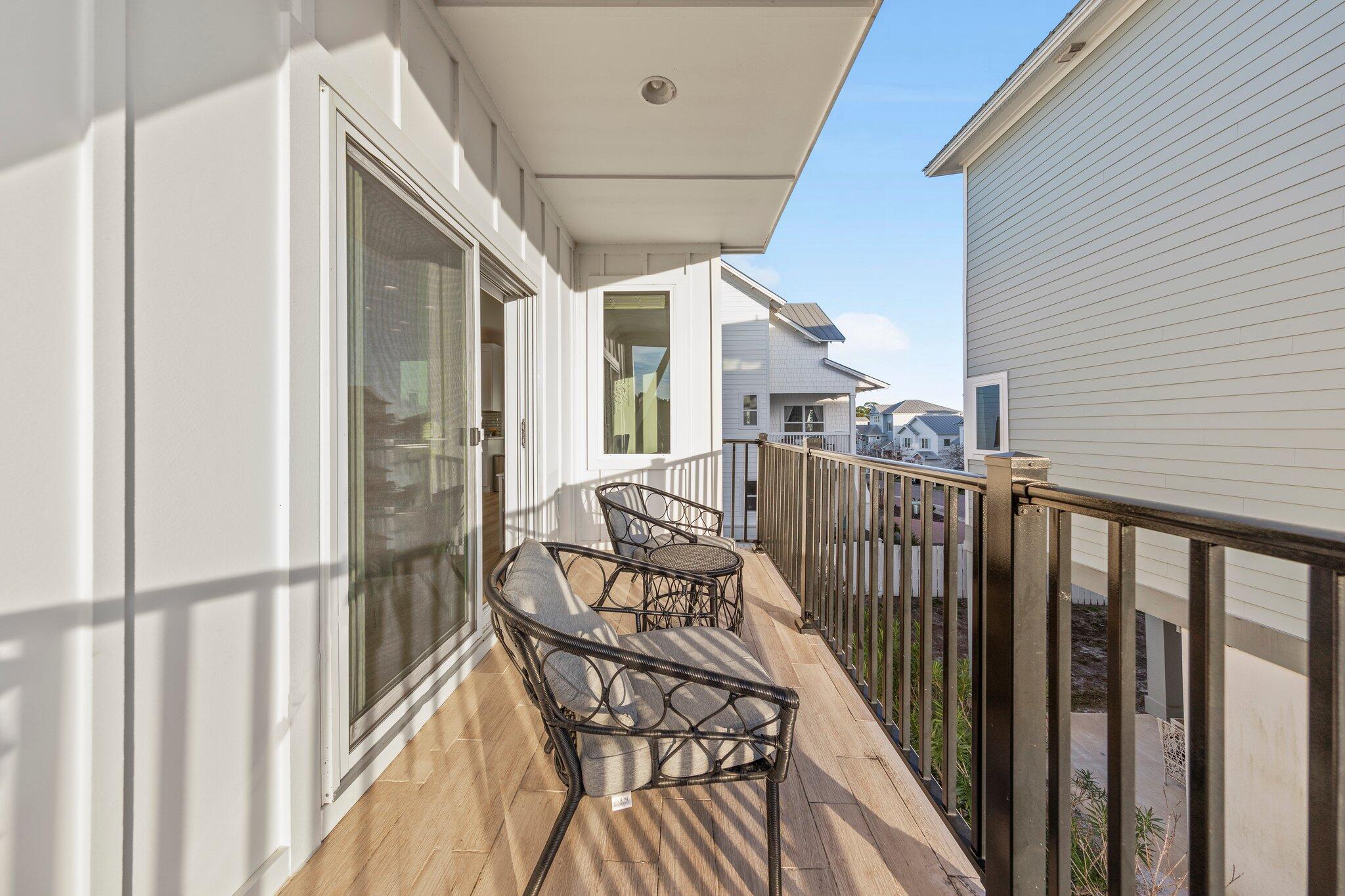 29 Seaview Dr Inlet Beach Inlet Beach, FL 32461 - Photo 47 of 52 a view of balcony with furniture