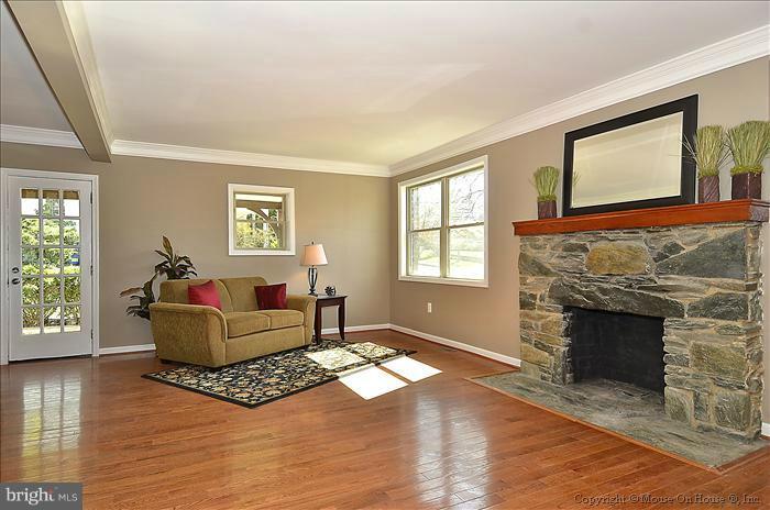 10302 Ridgemoor Drive Silver Spring, MD 20901 - Photo 13 of 16 a living room with furniture and a fireplace