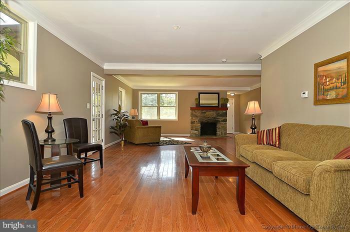 10302 Ridgemoor Drive Silver Spring, MD 20901 - Photo 10 of 16 a living room with furniture and a fireplace