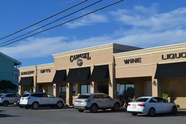 a car parked in front of a building