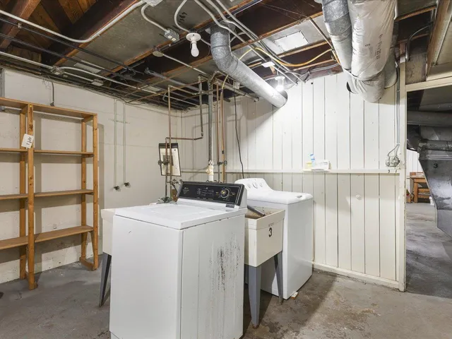 a view of a garage with of a garage