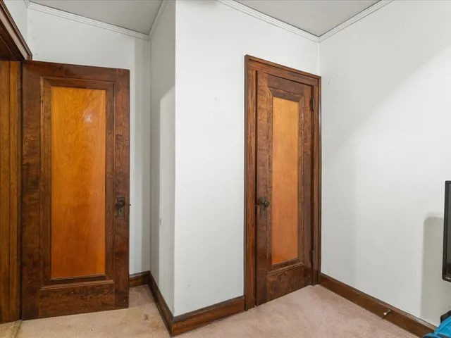 a view of an front door