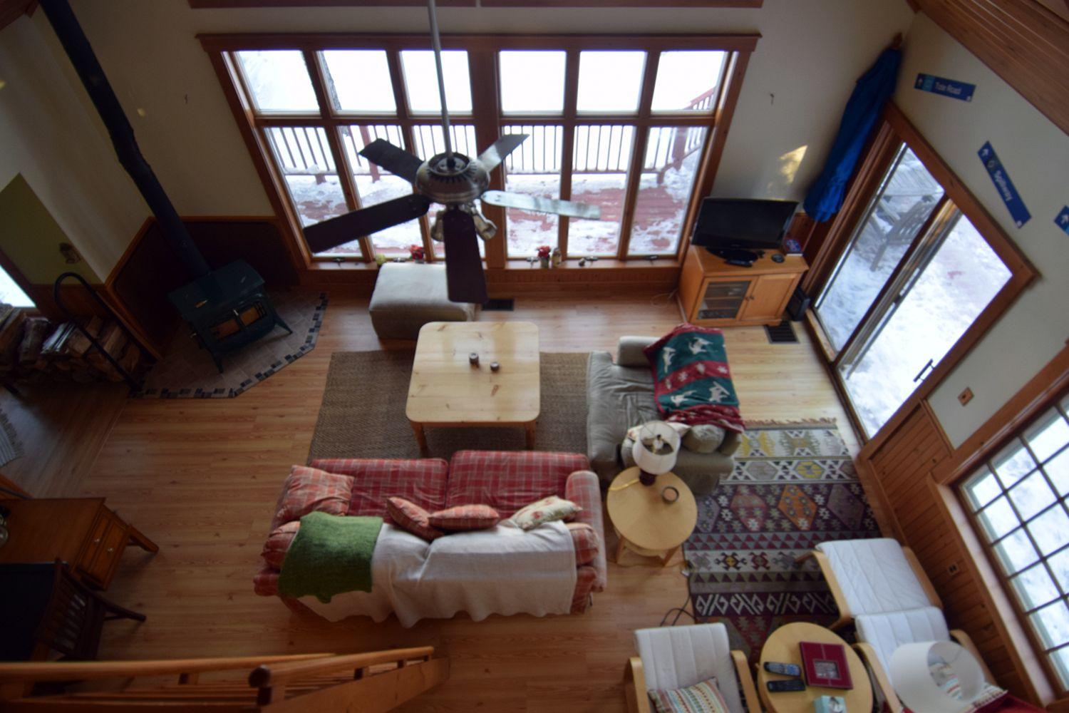 24 Timber Lane Embden, ME 04958 - Photo 16 of 47 great room view from loft