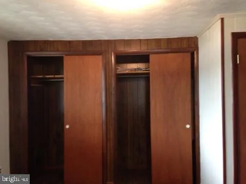 a close view of closet