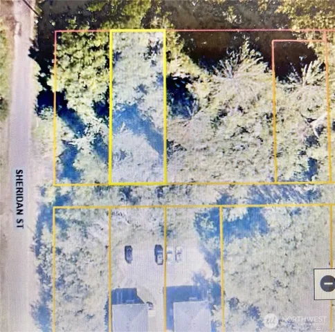 a aerial view of a house