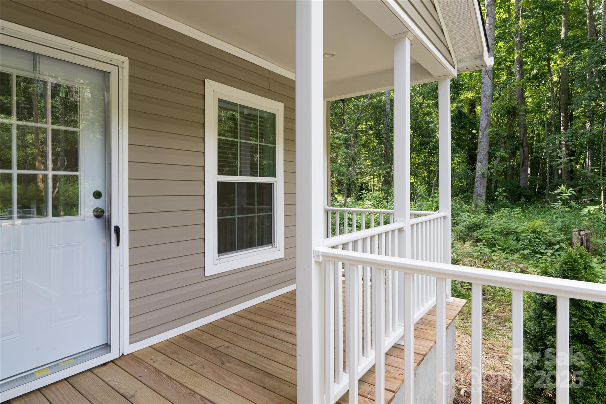 321 Flat Creek Road Black Mountain, NC 28711 - Photo 4 of 44 a view of balcony with wooden floor