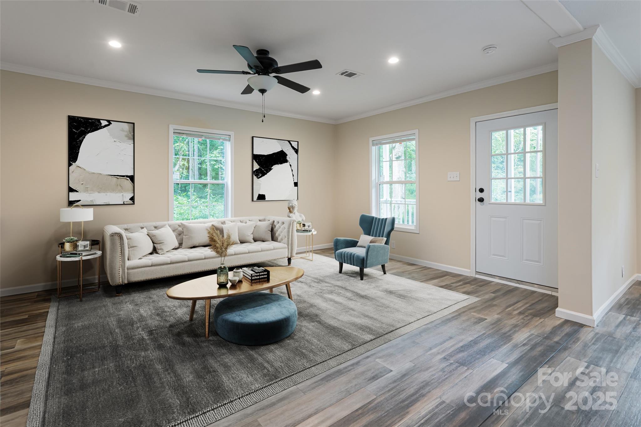 321 Flat Creek Road Black Mountain, NC 28711 - Photo 7 of 44 a living room with furniture and a window