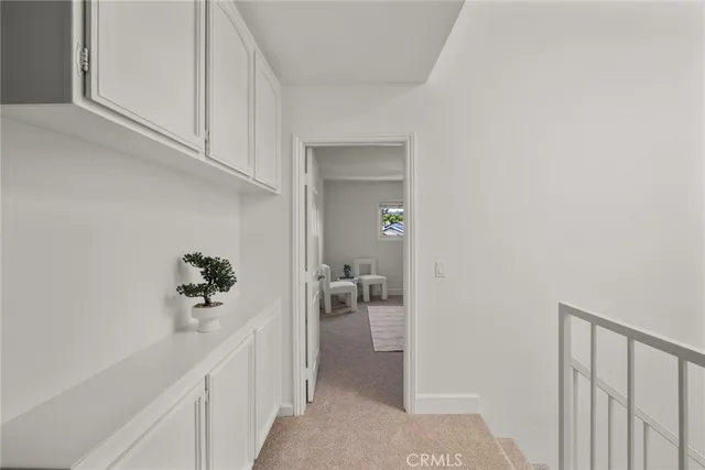 an empty room with sliding door