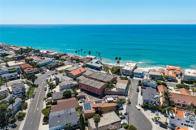 an aerial view of a city