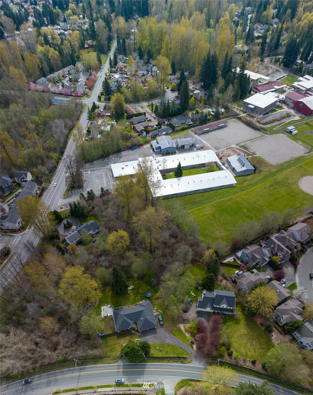24121 Locust Way Bothell, WA 98021 - Photo 10 of 12 an aerial view of a house with a yard