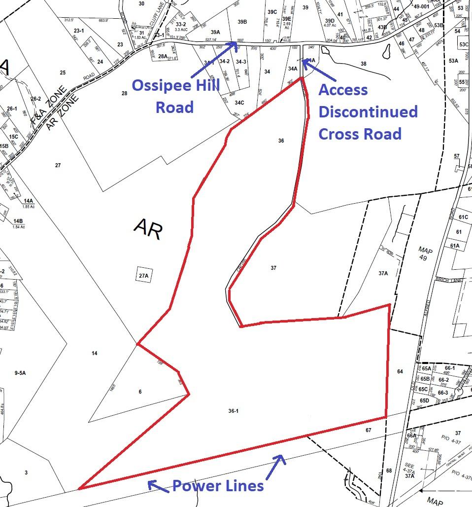 0 Cross Road East Waterboro, ME 04030 - Photo 2 of 12 Tax Map Image For MLS