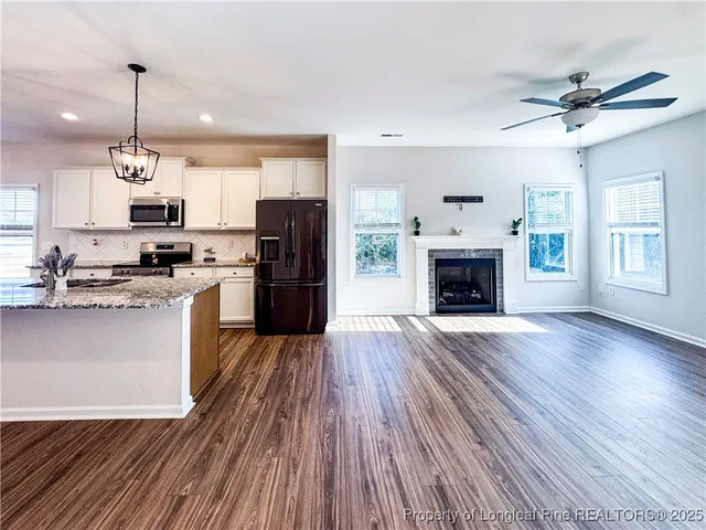 an empty room with an entryway