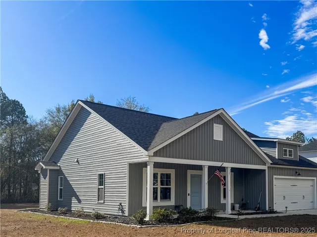 a backyard of a house