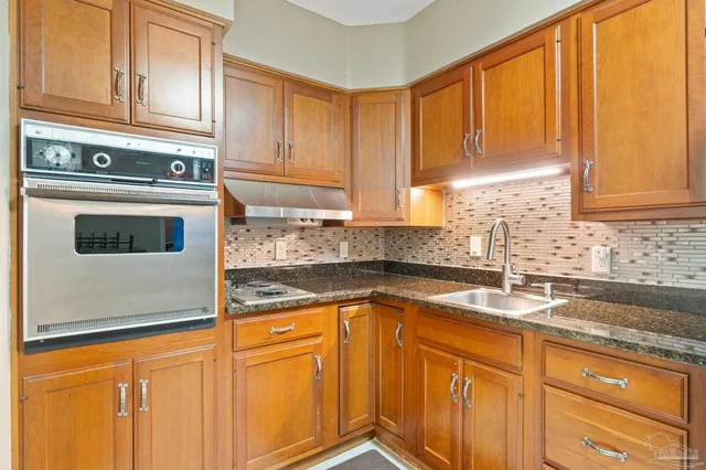 a view of a park with slide