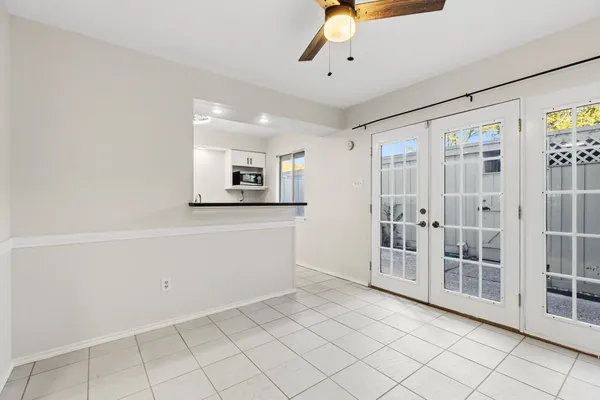 a view of a room with window