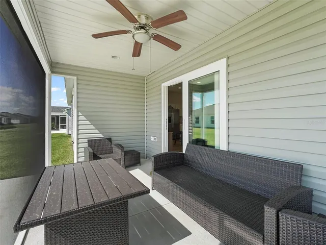 a outdoor space with patio