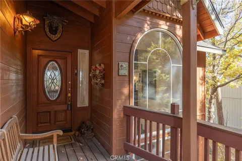 a view of a door with a fan