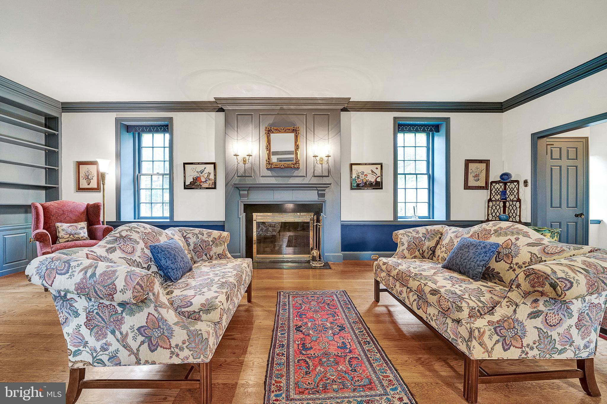 125 East Bells Mill Road Philadelphia, PA 19118 - Photo 20 of 67 Formal Living Room #2 with Built-ins