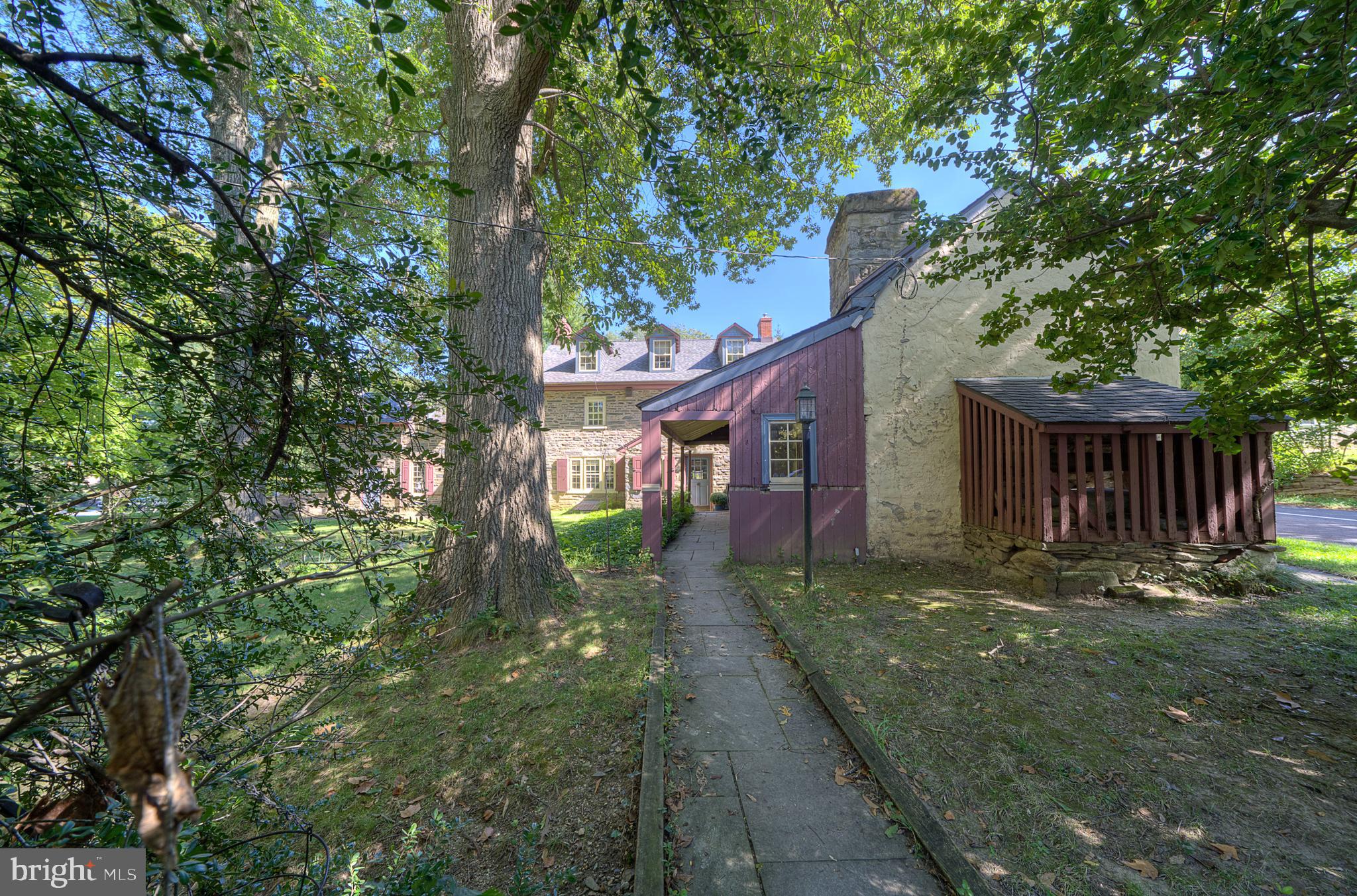 125 East Bells Mill Road Philadelphia, PA 19118 - Photo 7 of 67 The path from Driveway to back entrance