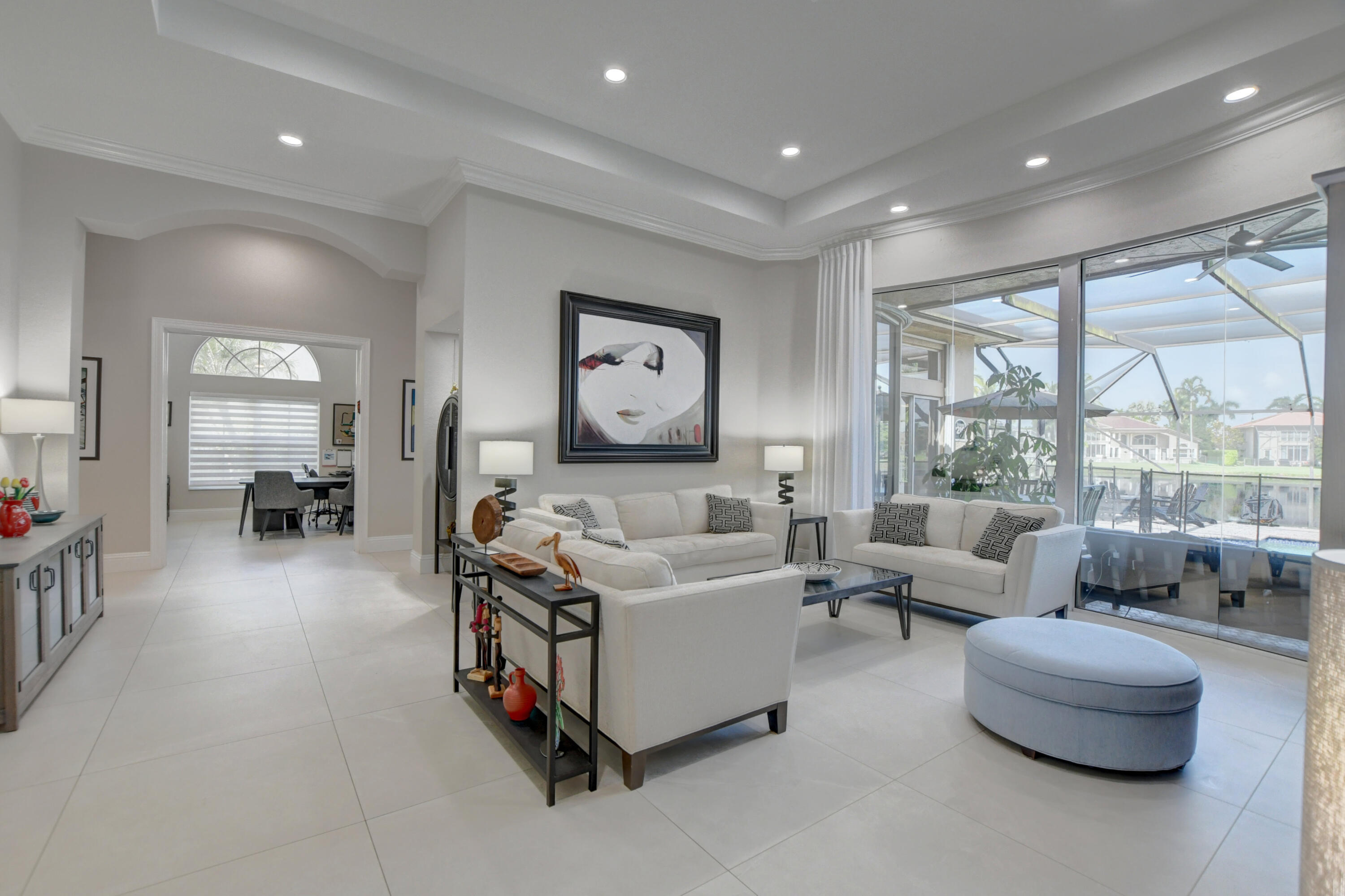 19211 North Creekshore Court Boca Raton, FL 33498 - Photo 15 of 83 Living Room walking into Home