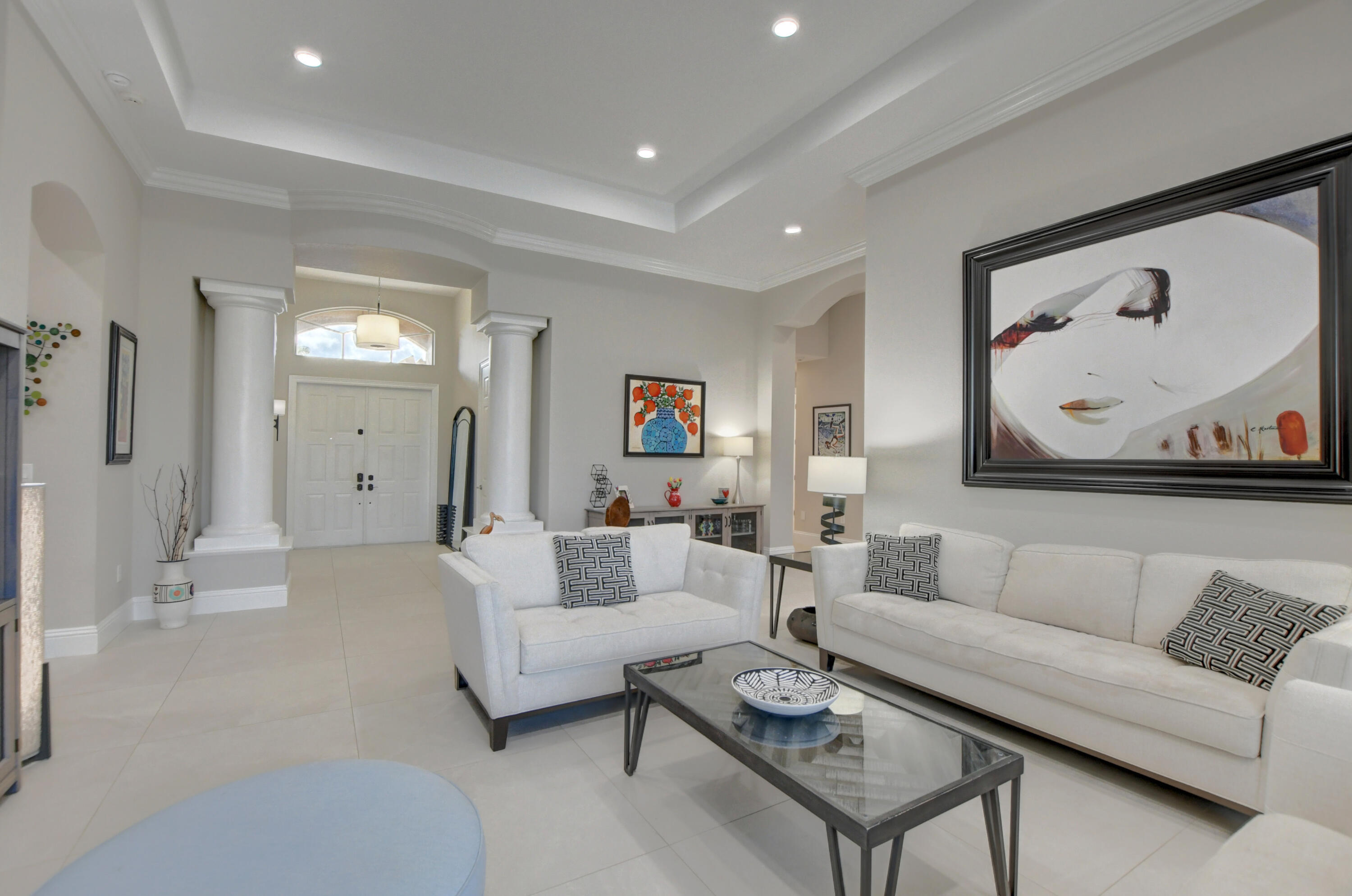 19211 North Creekshore Court Boca Raton, FL 33498 - Photo 17 of 83 Living Room Looking at Front Door