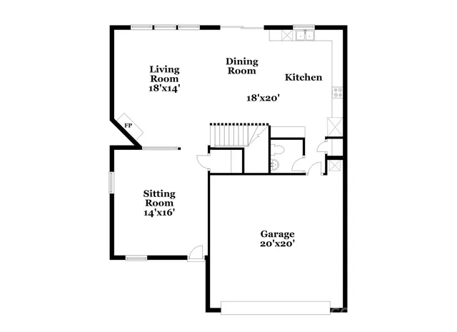 a picture of a floor plan
