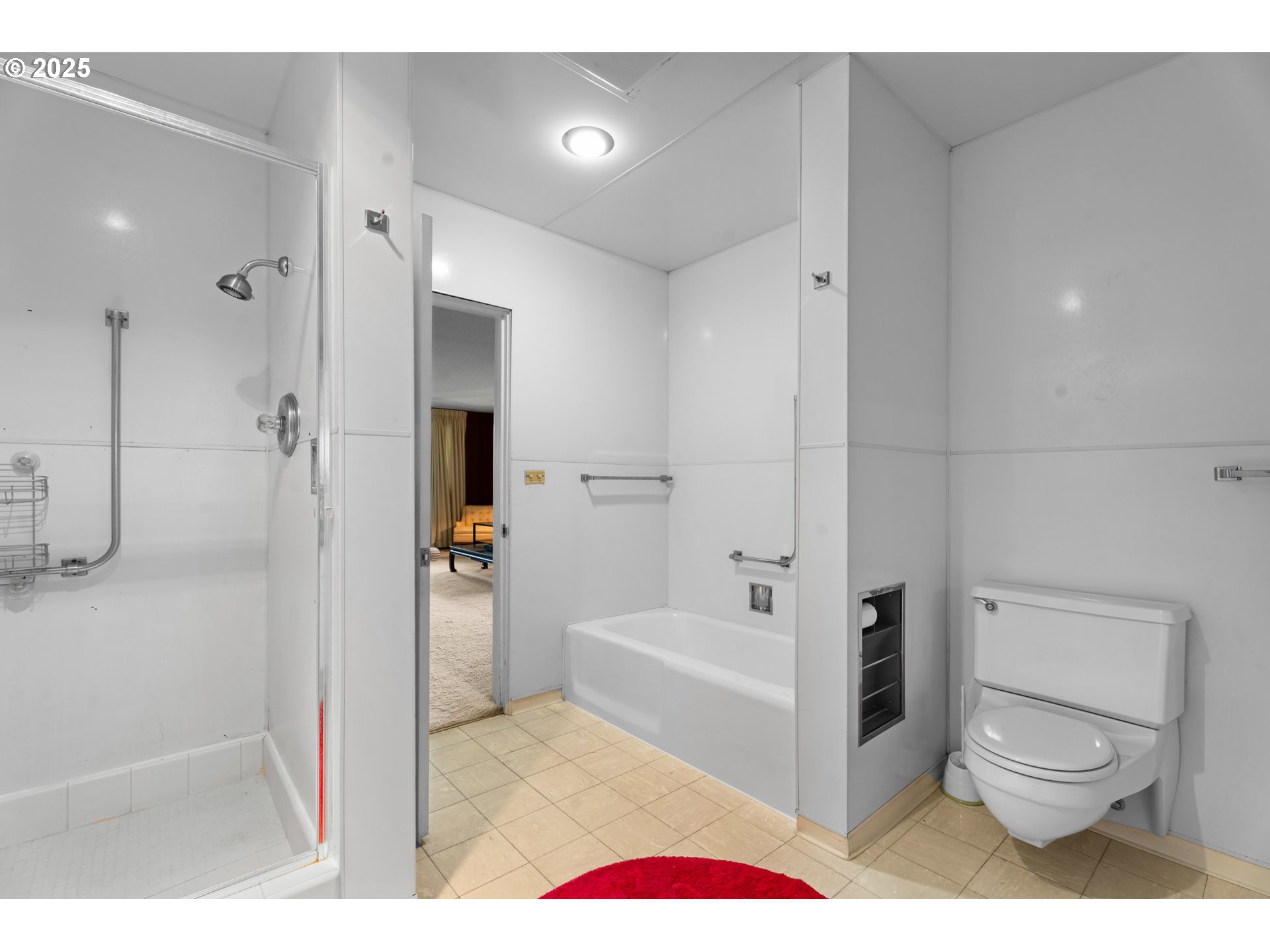 53767 East Honeyman Road Scappoose, OR 97056 - Photo 28 of 46 a bathroom with a toilet sink and shower