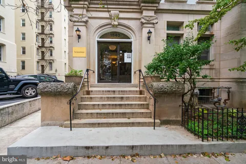 a front view of a house with entryway