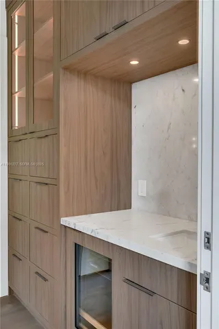 a view of a wooden door