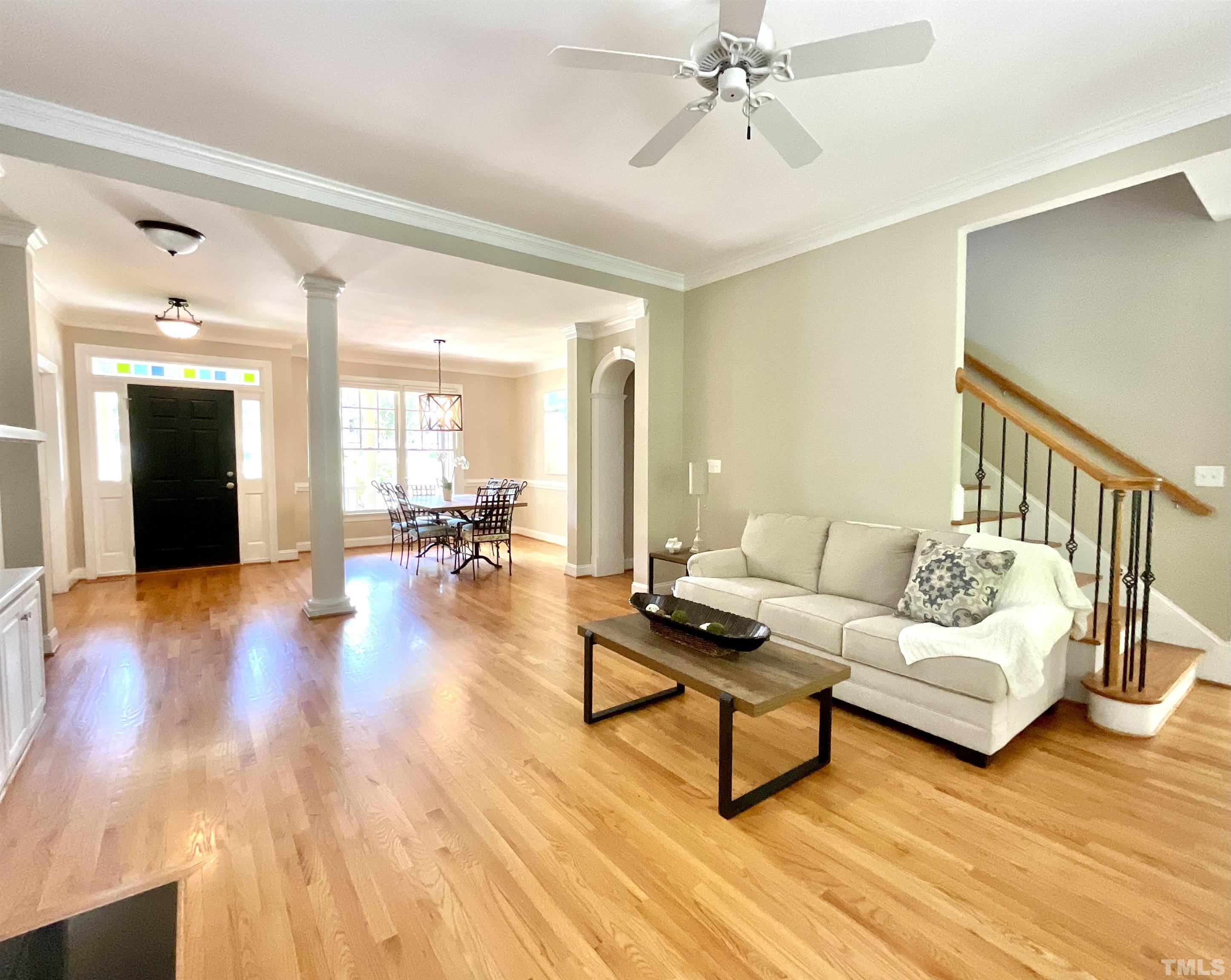 4300 Dula Street Durham, NC 27705 - Photo 15 of 42 a living room with furniture and a wooden floor