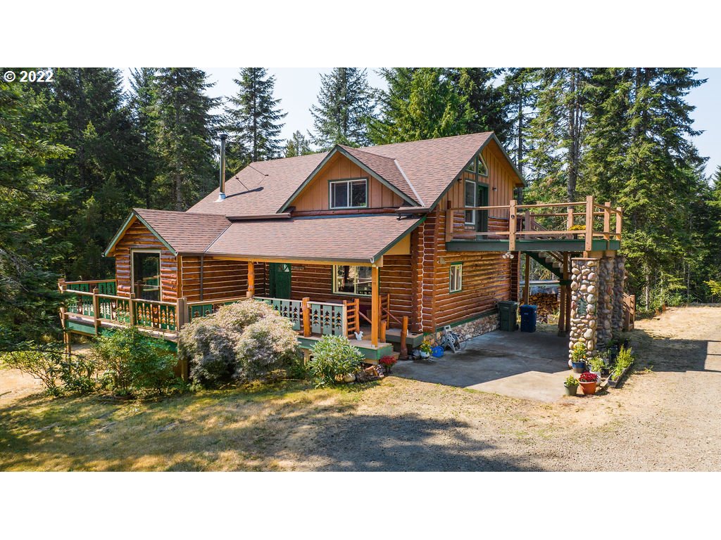 a aerial view of a house