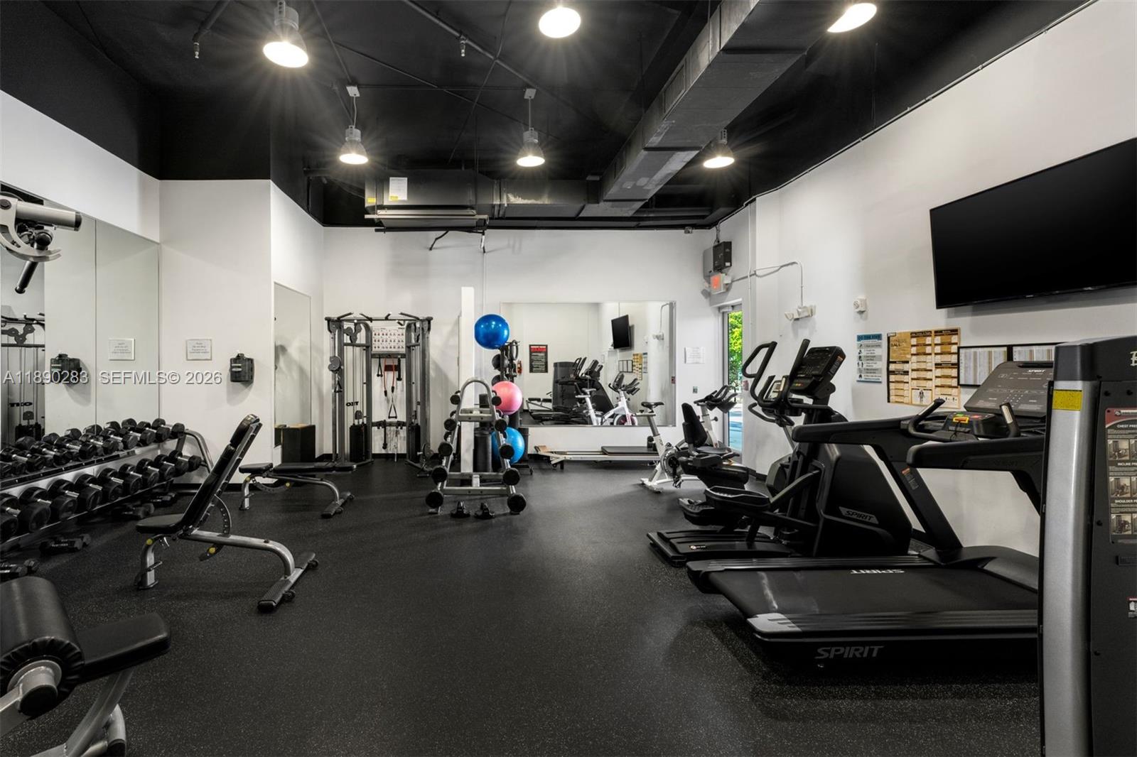 2001 Meridian Avenue, Unit PH01 Miami Beach, FL 33139 - Photo 63 of 63 a view of a room with gym equipment
