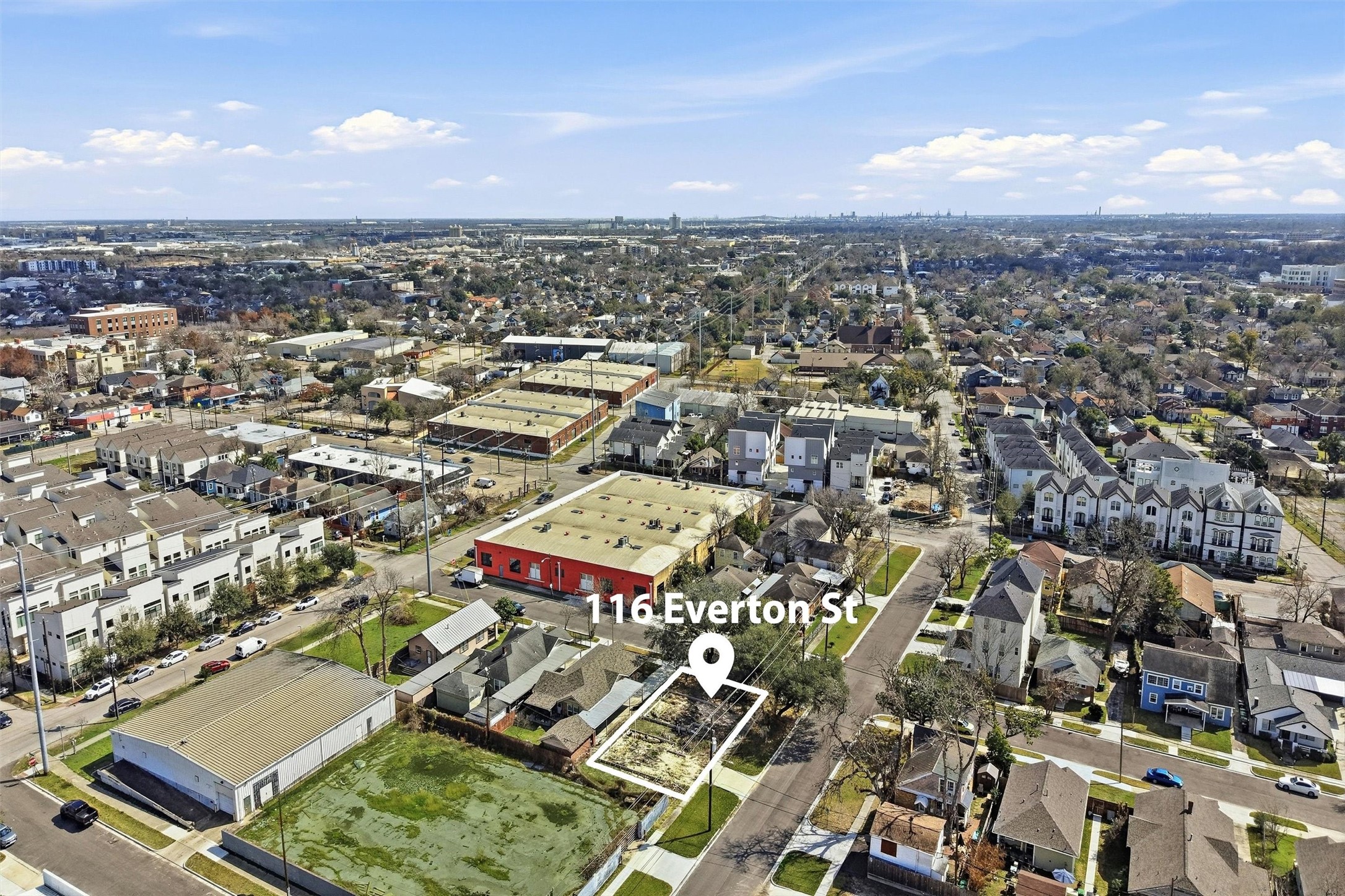 116 Everton Street Houston, TX 77003 - Photo 4 of 14 an aerial view of a city