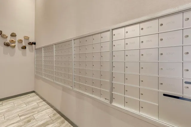 a view of a closet area