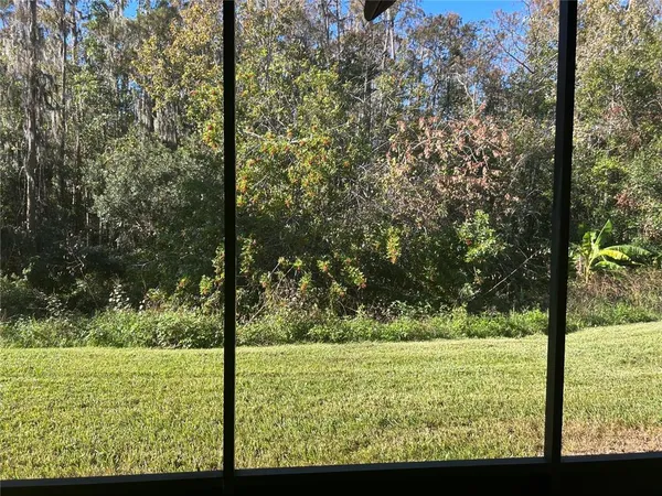 a view of an outdoor space and swimming pool