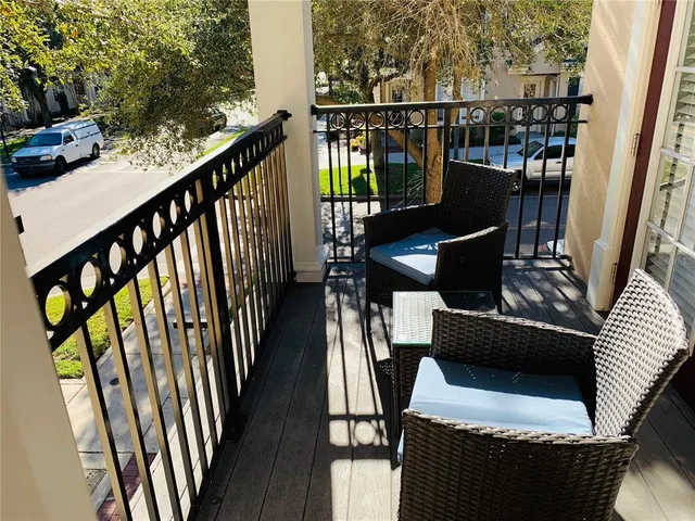 a view of balcony and deck