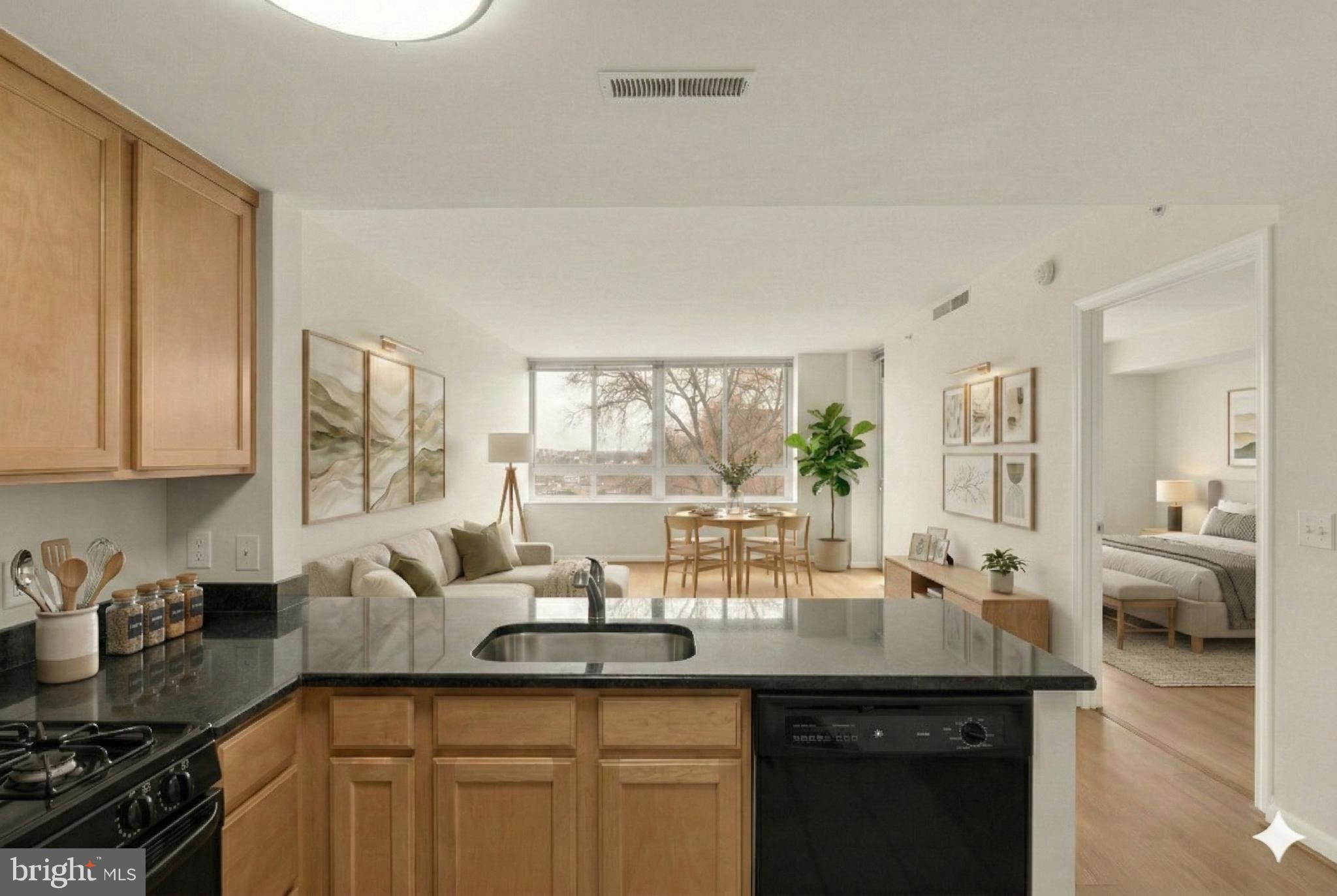 355 I Street Southwest, Unit 621 Washington, DC 20024 - Photo 4 of 34 Kitchen/Living Room