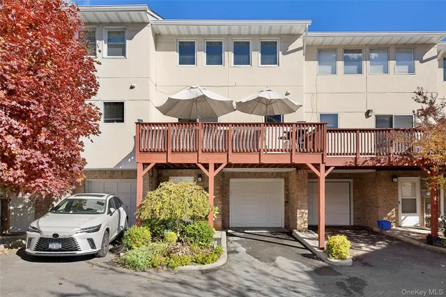 a front view of a building with street