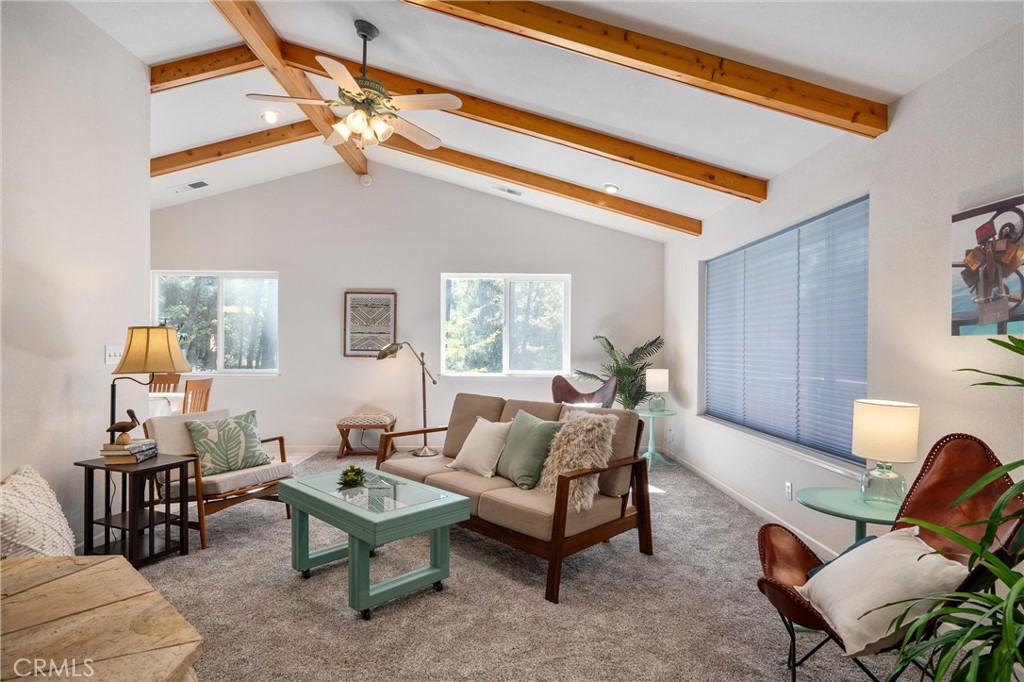 5245 Headwaters Road Forest Ranch, CA 95942 - Photo 13 of 47 a living room with furniture and a large window