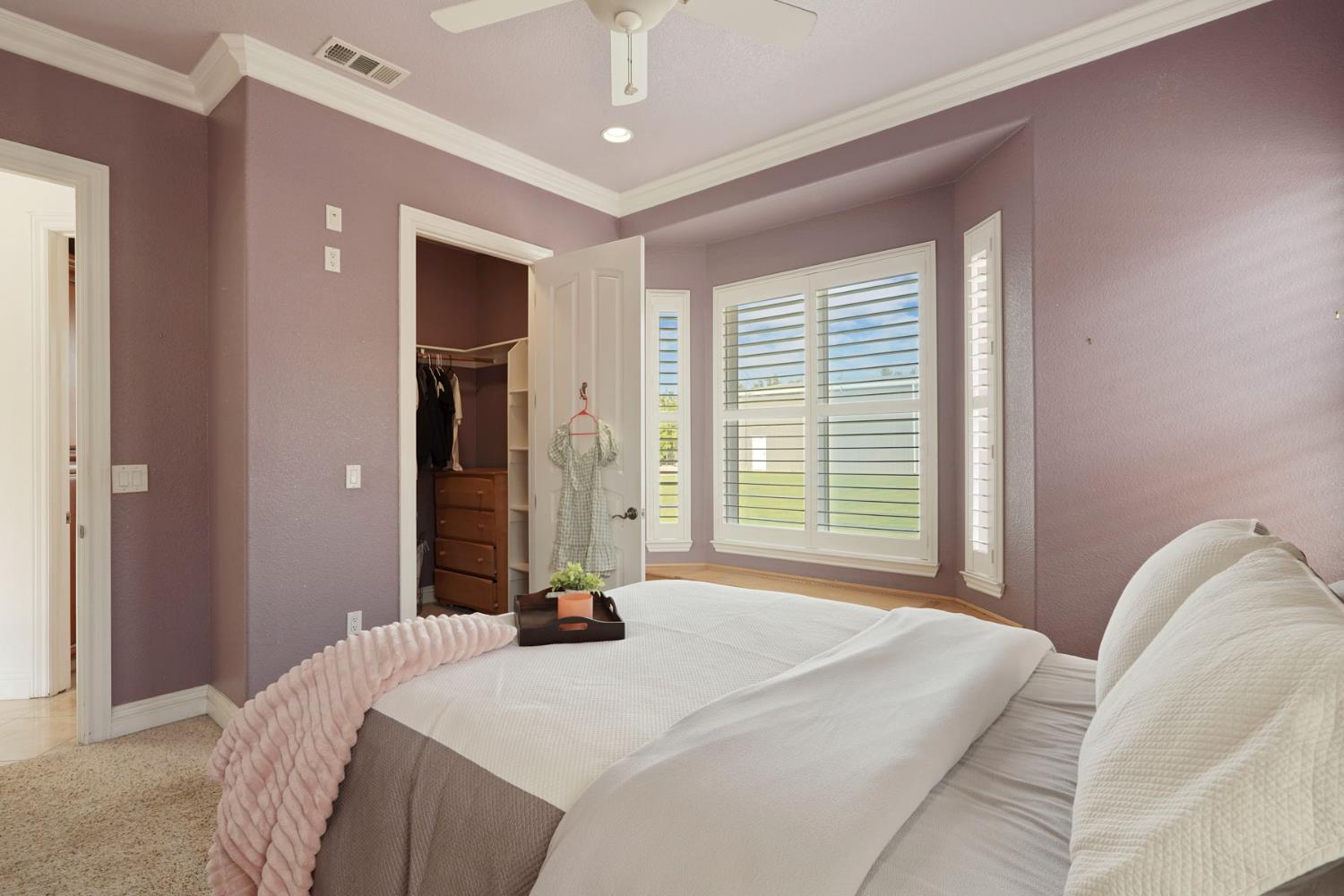 7306 Van Allen Road Stockton, CA 95215 - Photo 52 of 87 a bedroom with a bed and a large window