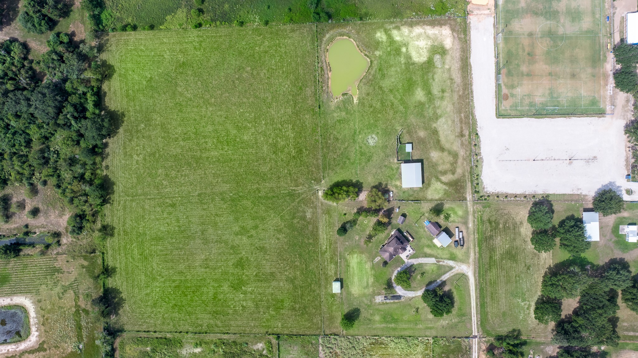 19105 Mueschke Road Tomball, TX 77377 - Photo 40 of 42 Aerial view showcasing the property's size, layout, and development potential.