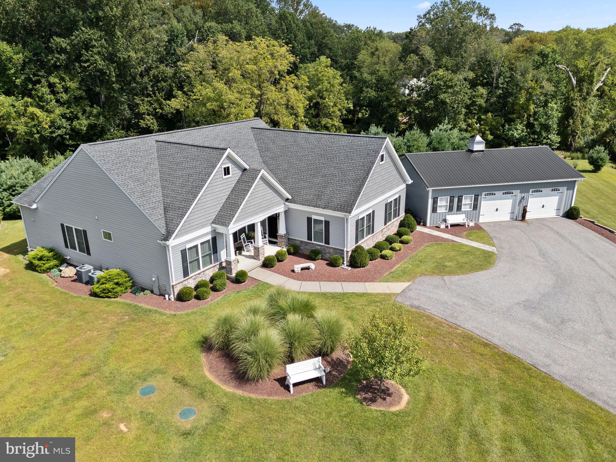 308 Rockspring Church Road Forest Hill, MD 21050 - Photo 5 of 79 a aerial view of a house with swimming pool in front of it