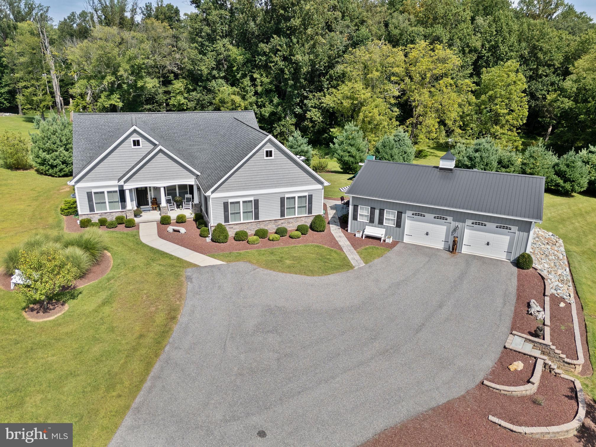 308 Rockspring Church Road Forest Hill, MD 21050 - Photo 6 of 79 an aerial view of a house with swimming pool and patio