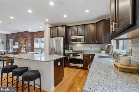 a view of a kitchen area