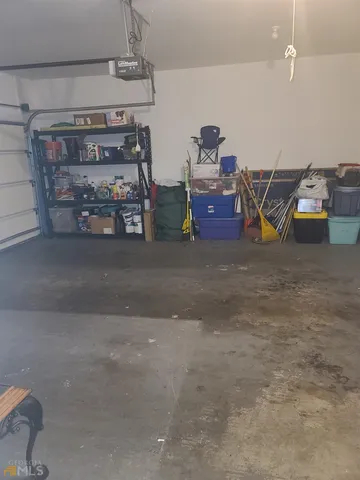 a view of a room with storage