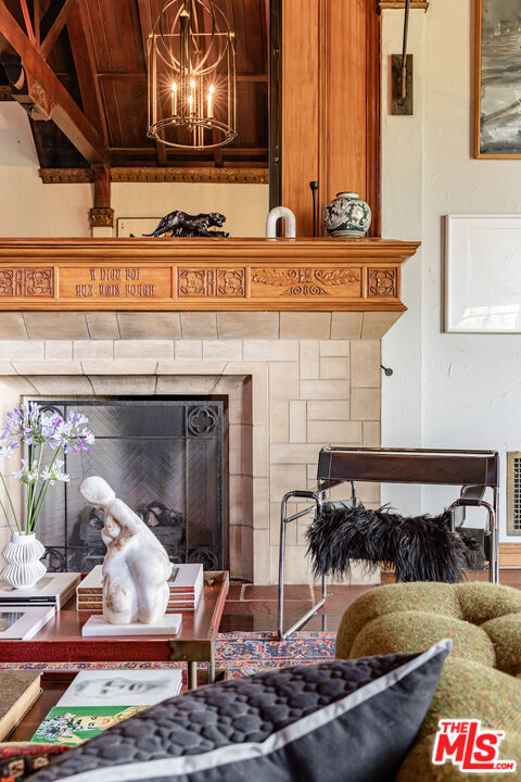 3701 Shannon Road Los Angeles, CA 90027 - Photo 7 of 54 a living room with furniture and rug