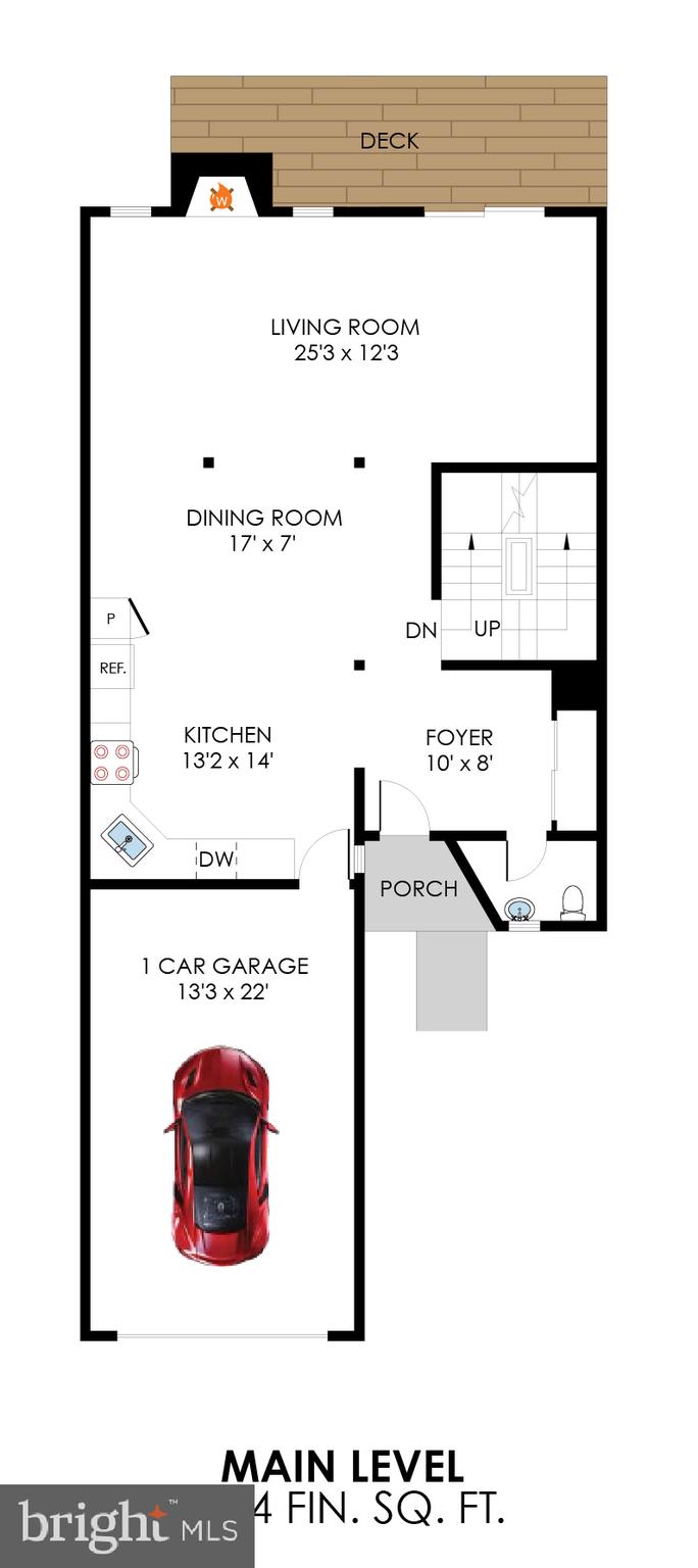 2247 Cedar Cove Court Reston, VA 20191 - Photo 44 of 46 Main Level Floor Plan