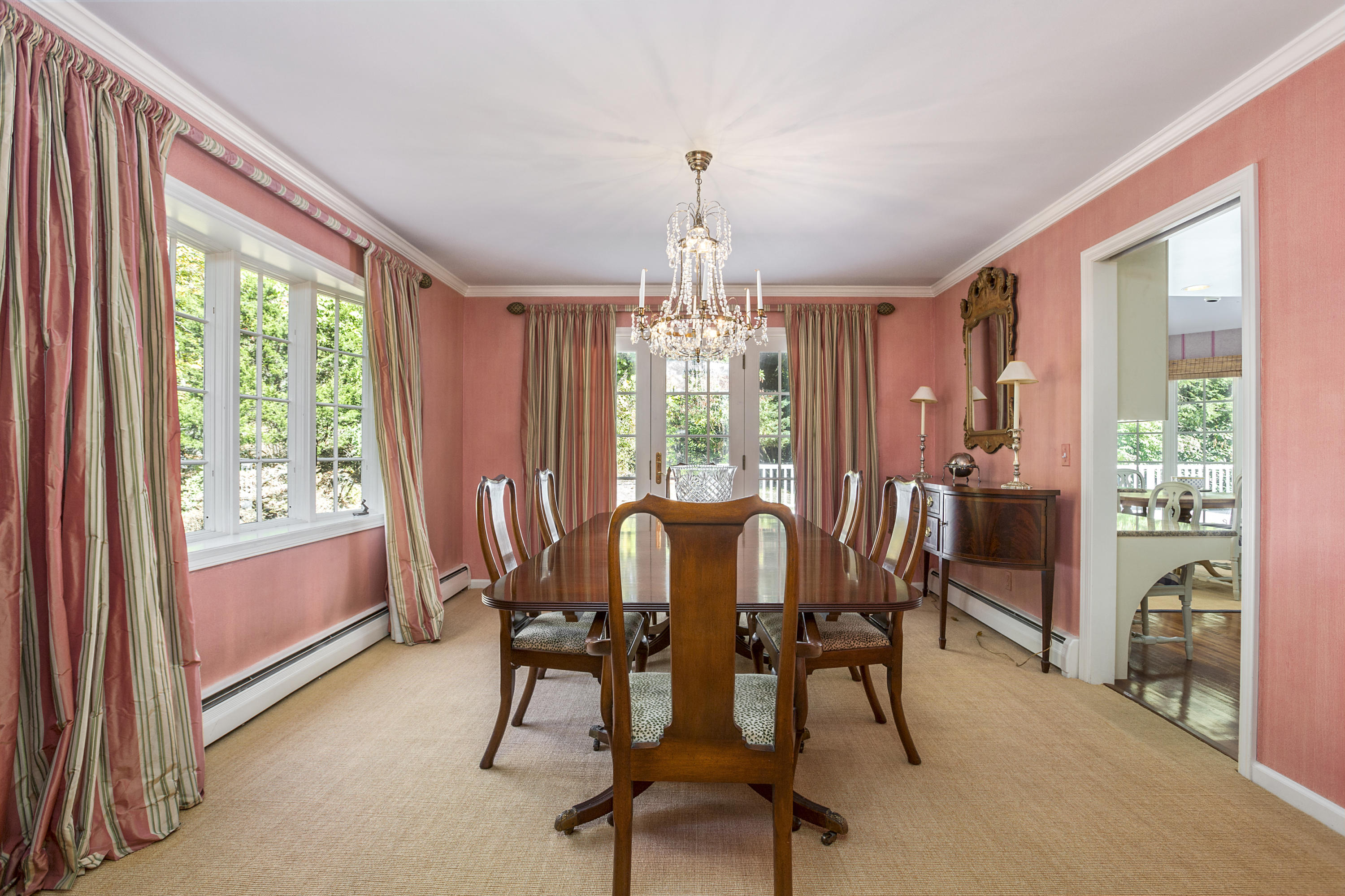 75 Delafield Island Road Darien, CT 06820 - Photo 7 of 28 a view of a dining room with furniture window and outside view